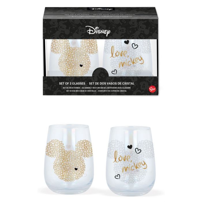 Disney - Mickey Mouse Crystal Glasses 2-pack