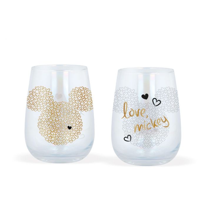 Disney - Mickey Mouse Crystal Glasses 2-pack