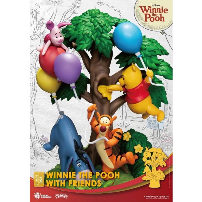 Disney Select: Winnie the Pooh - Winnie the Pooh with Friends Diorama