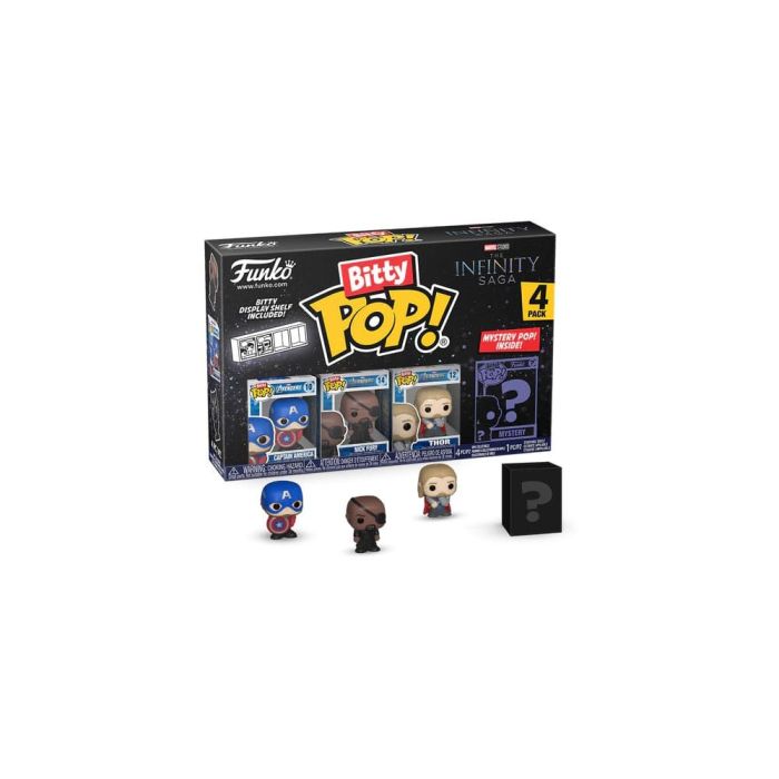 Captain America, Nick Fury, Thor and mystery chase - Funko Bitty Pop! - The Infinity Saga