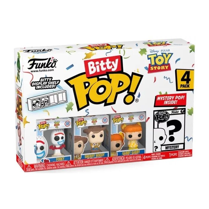 Forky, Sheriff Woody, Gabby Gabby and mystery chase - Funko Bitty Pop! - Toy Story
