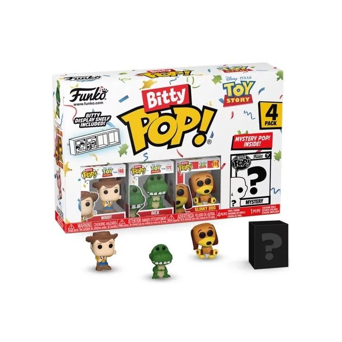 Woody, Rex, Slinky Dog and mystery chase - Funko Bitty Pop! - Toy Story