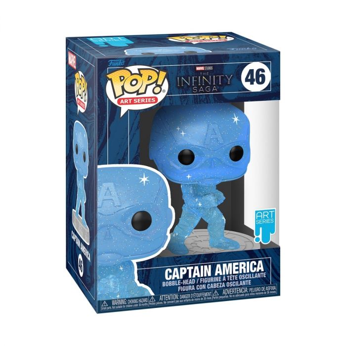 Captain America (Blue) - Funko Pop! Artist Series - Marvel Infinity Saga