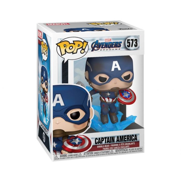 Funko Pop! Avengers: Endgame - Captain America w/ Broken Shield & Mjolnir