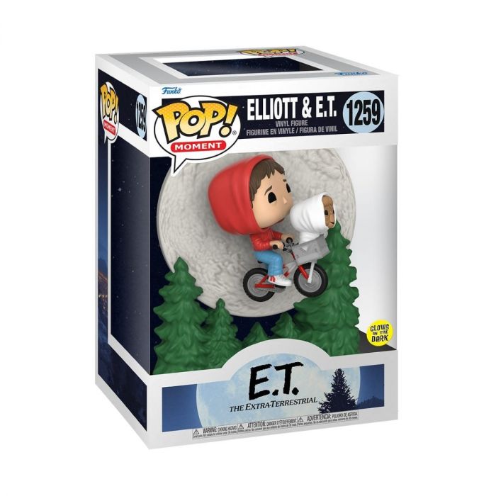 Elliott and ET Flying (Glow) - Funko Pop Moment - E.T.