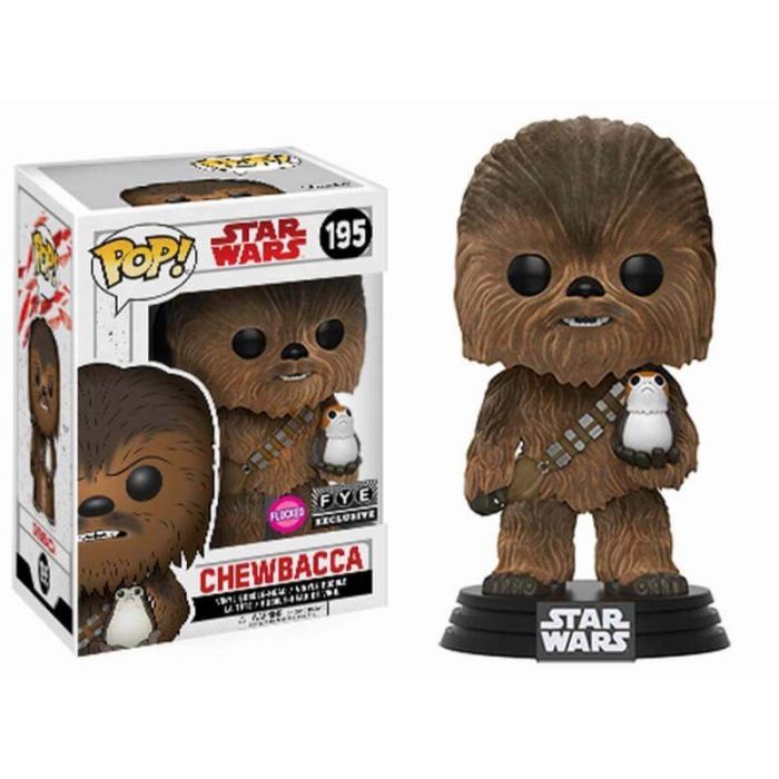 Funko Pop! Star Wars The Last Jedi - Chewbacca with Porg Flocked Limited Edition