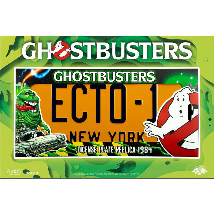 Ghostbusters - ECTO-1 License plate / kentekenplaat