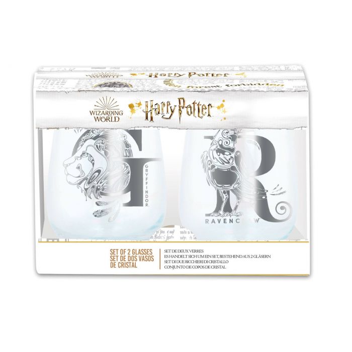 Harry Potter - House Crest Crystal Glasses 2-pack