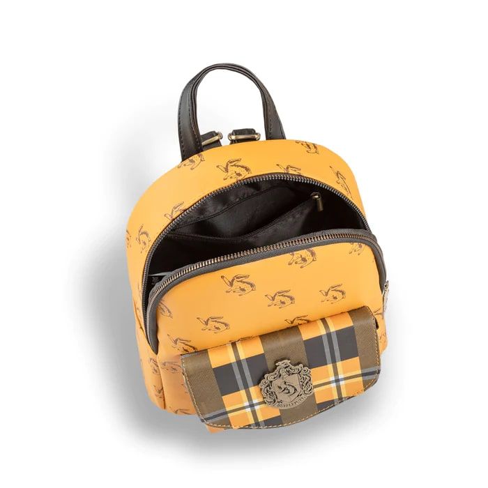 Hufflepuff Mini Plaid Backpack - Harry Potter