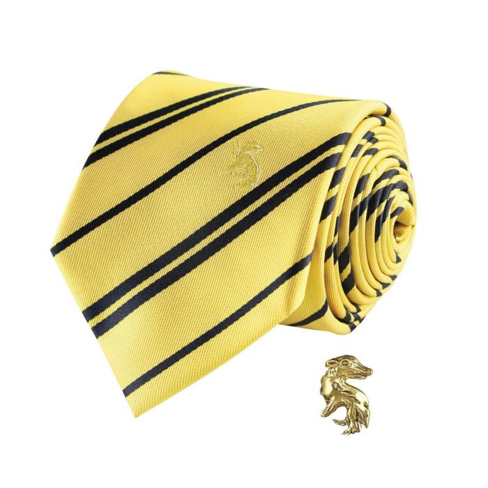Harry Potter - Hufflepuff Tie Deluxe Edition with Pin
