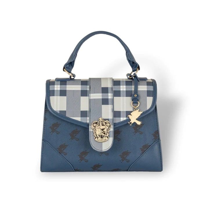 Ravenclaw Luxury Plaid Top Handbag with Charms - Harry Potter