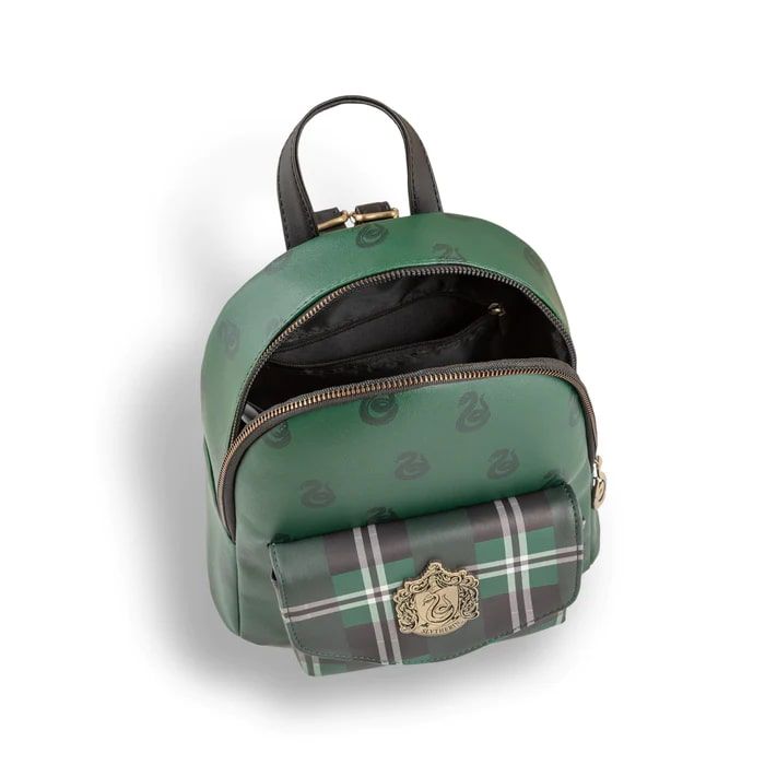 Slytherin Mini Plaid Backpack - Harry Potter