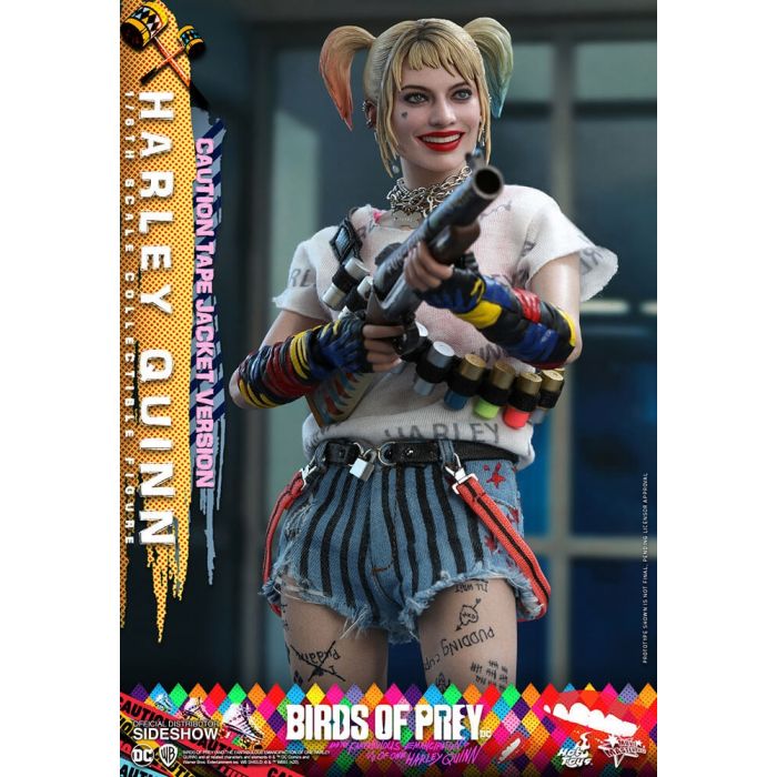 Harley Quinn Caution Tape Jacket 1:6 scale Figure - Birds of Prey - Hot Toys
