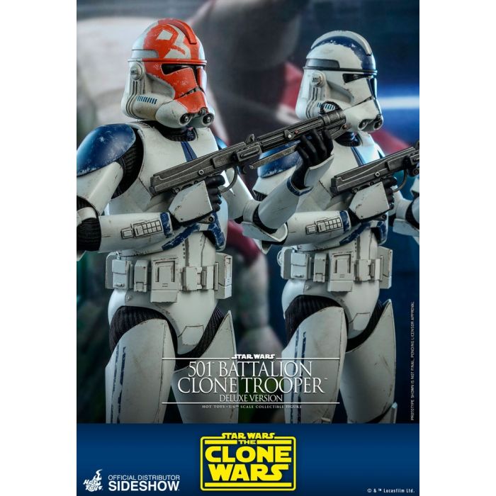 501st Battalion Clone Trooper Deluxe 1:6 scale Figure - Star Wars: The Clone Wars - Hot Toys