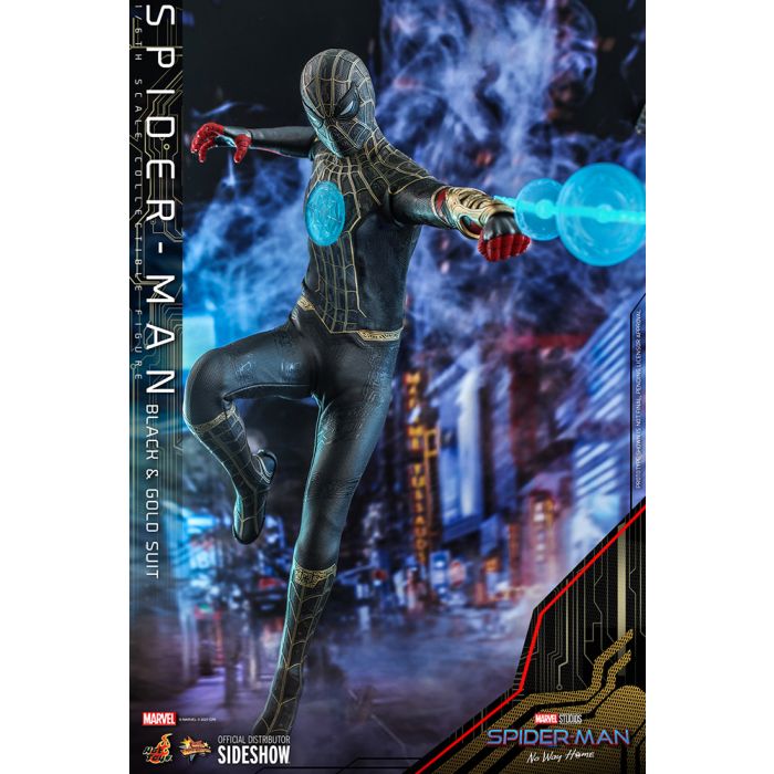 Spider-Man Black and Gold 1:6 Scale Figure - Hot Toys - Spider-Man No Way Home