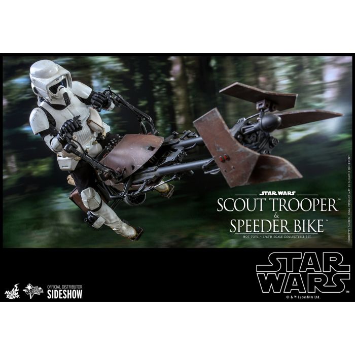 Scout Trooper and Speeder Bike 1:6 Scale Figure Set - Hot Toys - Star Wars: Return of the Jedi