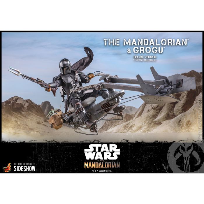 The Mandalorian and Grogu Deluxe 1:6 Scale Figure Set - Hot Toys - The Mandalorian