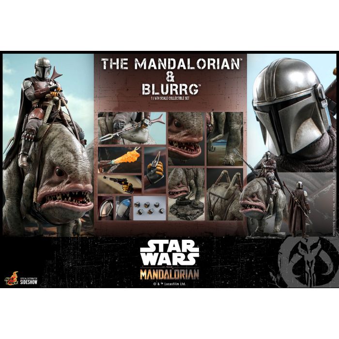 Mandalorian & Blurrg 1:6 Scale Figure - Hot Toys - The Mandalorian