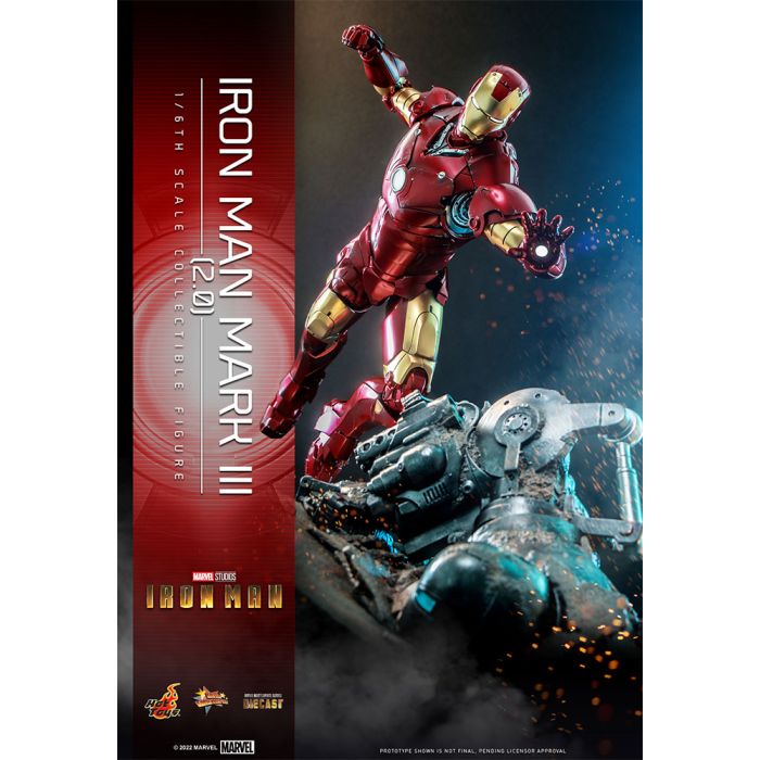 Iron Man Mark 3 (Version 2.0) 1:6 Scale Figure - Hot Toys - Iron Man