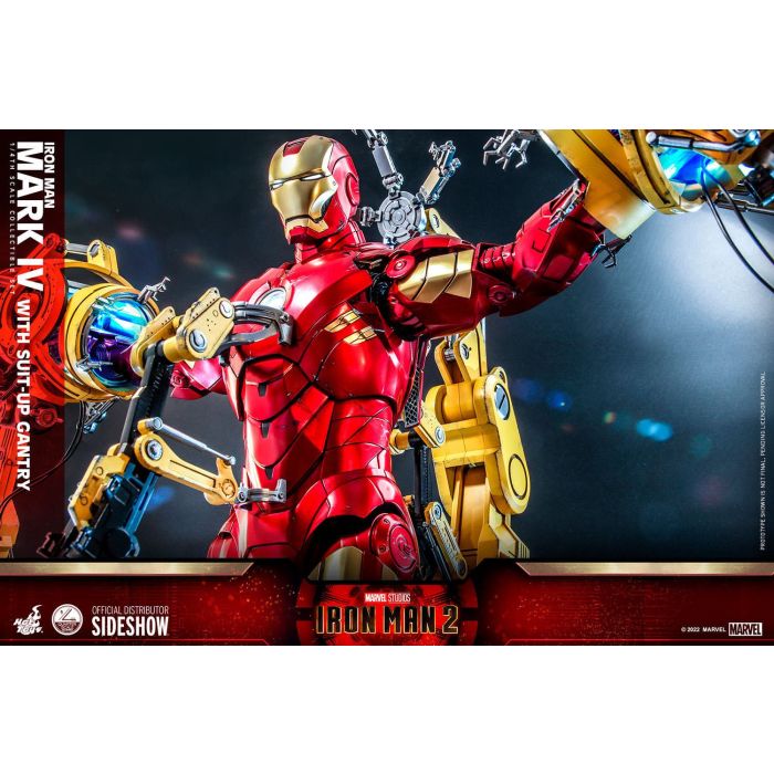 Iron Man Mark IV 1:4 Scale Figure with Suit-UP Gantry - Hot Toys - Iron Man 2