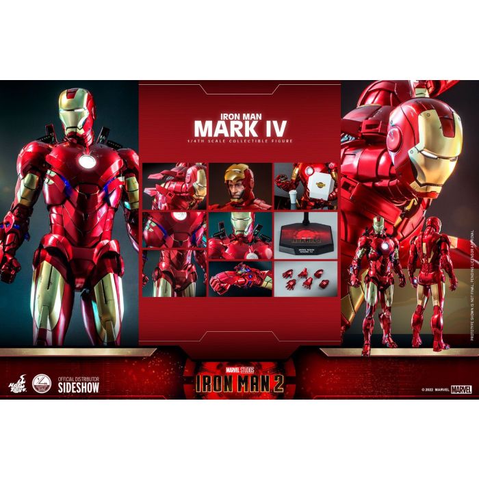Iron Man Mark IV 1:4 Scale Figure - Hot Toys - Iron Man 2