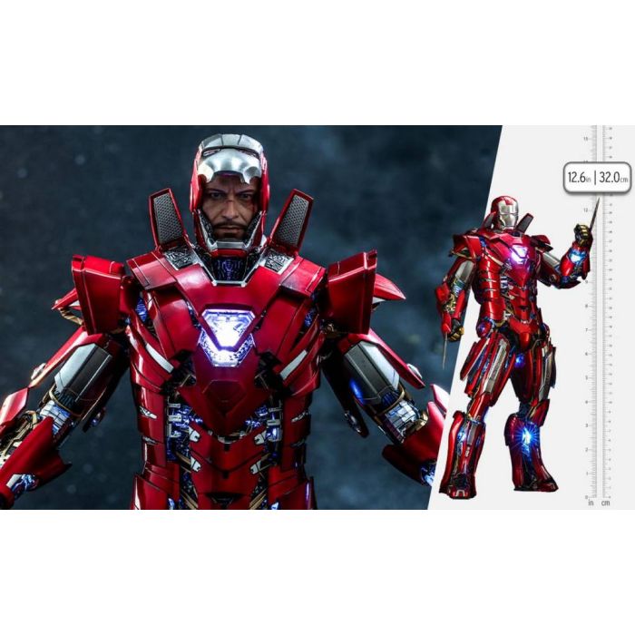 Silver Centurion Armor Suit Up Version 1:6 Scale Figure - Hot Toys - Iron Man 3