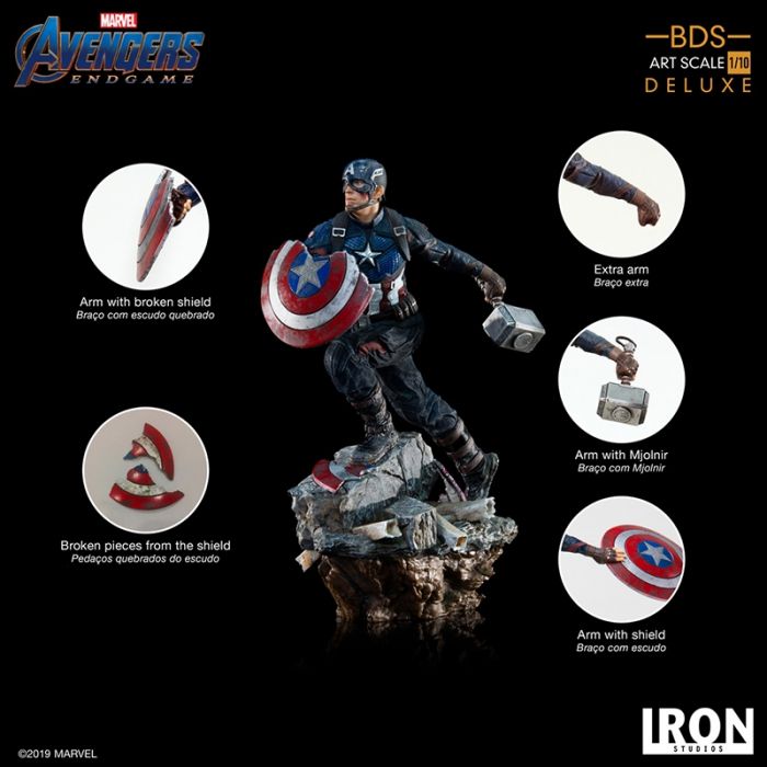 Avengers: Endgame - Captain America 1/10 scale deluxe statue