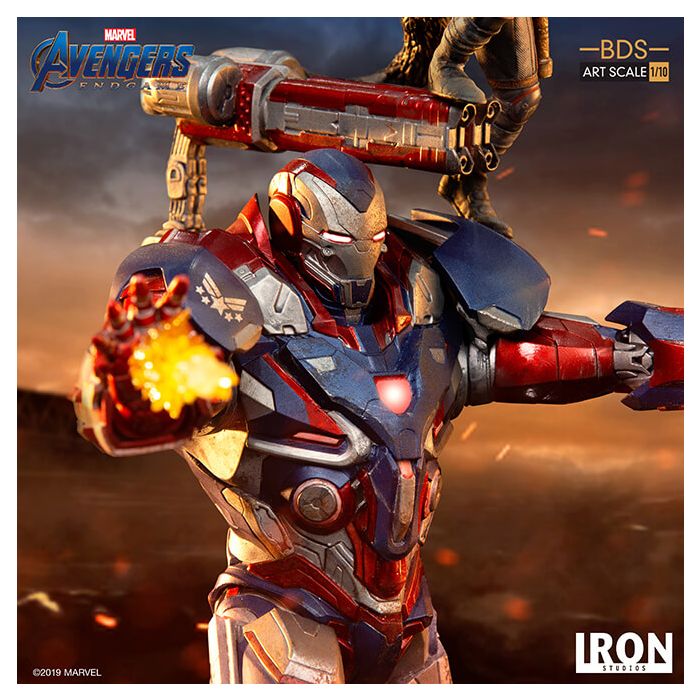 Avengers: Endgame - Iron Patriot & Rocket Raccoon 1/10 scale statue