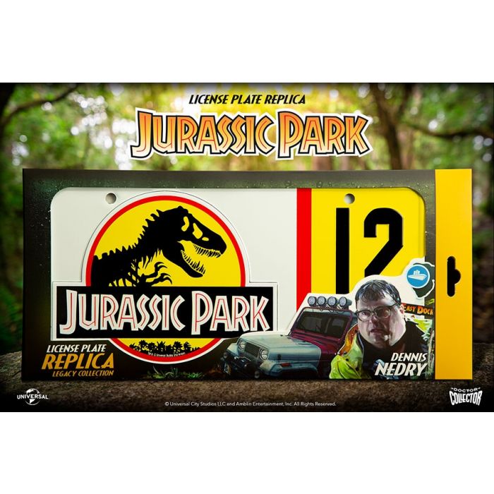 Jurassic Park - License plate / kentekenplaat