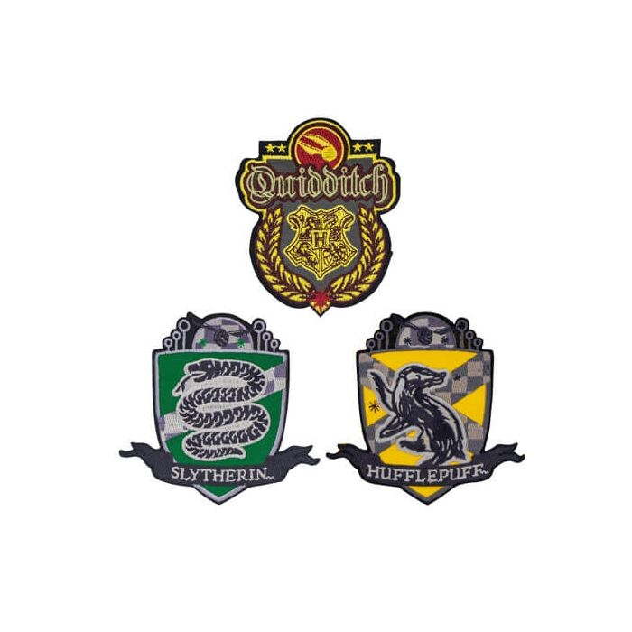 Harry Potter - Quidditch Hogwarts Deluxe Patches Set