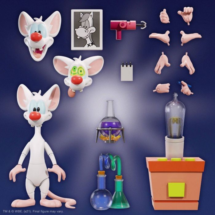 Pinky Ultimates Action Figure - Super7 - Pinky and the Brain