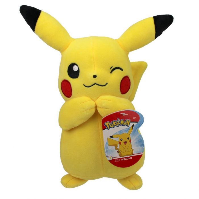 Pikachu met knipoog - Plush 20 cm - Pokemon