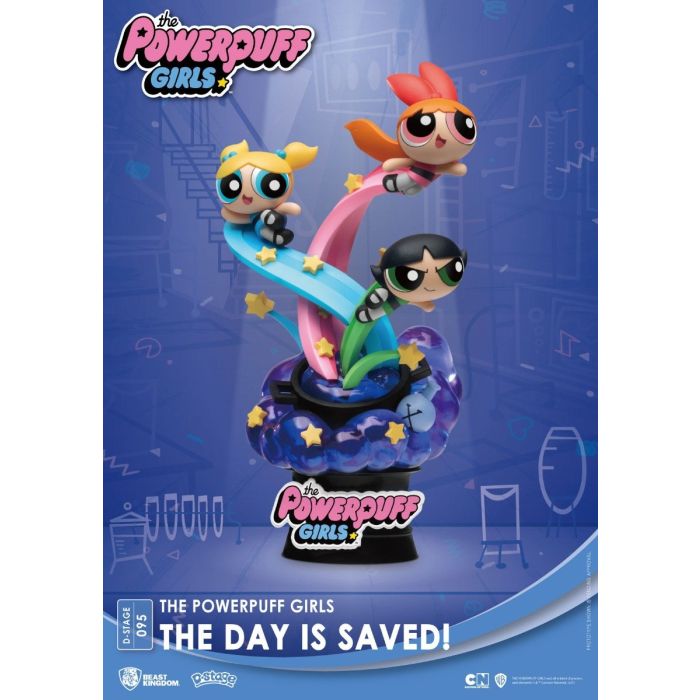 The Day Is Saved - The Powerpuff Girls PVC Diorama