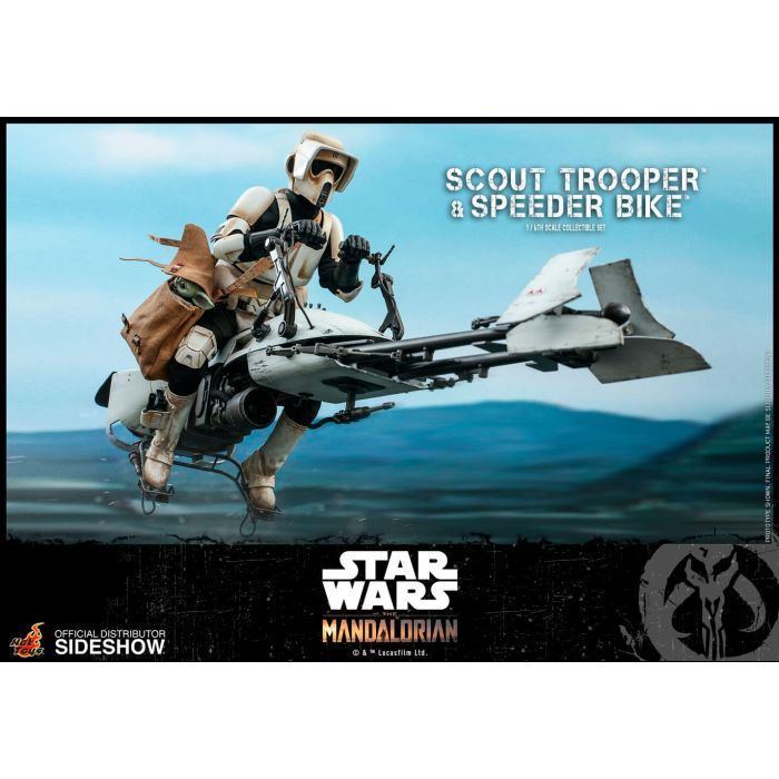 Scout Trooper and Speeder Bike 1:6 scale Figure - The Mandalorian - Hot Toys