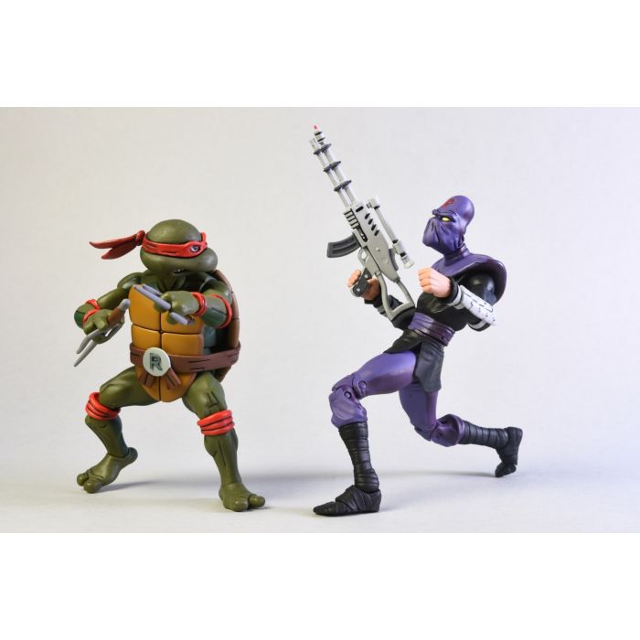 TMNT: Cartoon - Raphael vs Foot Solider Action Figure 2-Pack