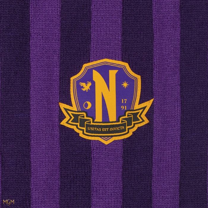 Wednesday - Nevermore Academy Scarf Purple
