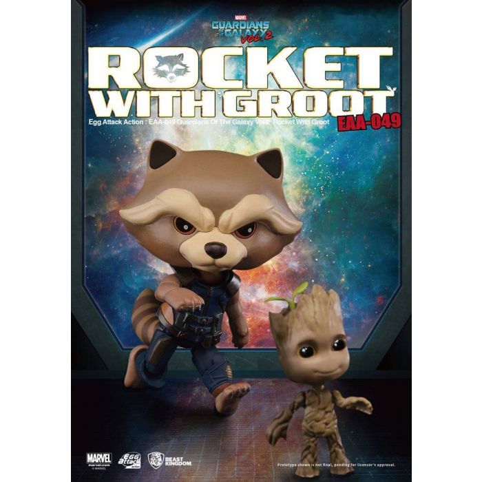 Guardians of the Galaxy Vol. 2 - Rocket Raccoon & Groot Egg Attack Action Figure