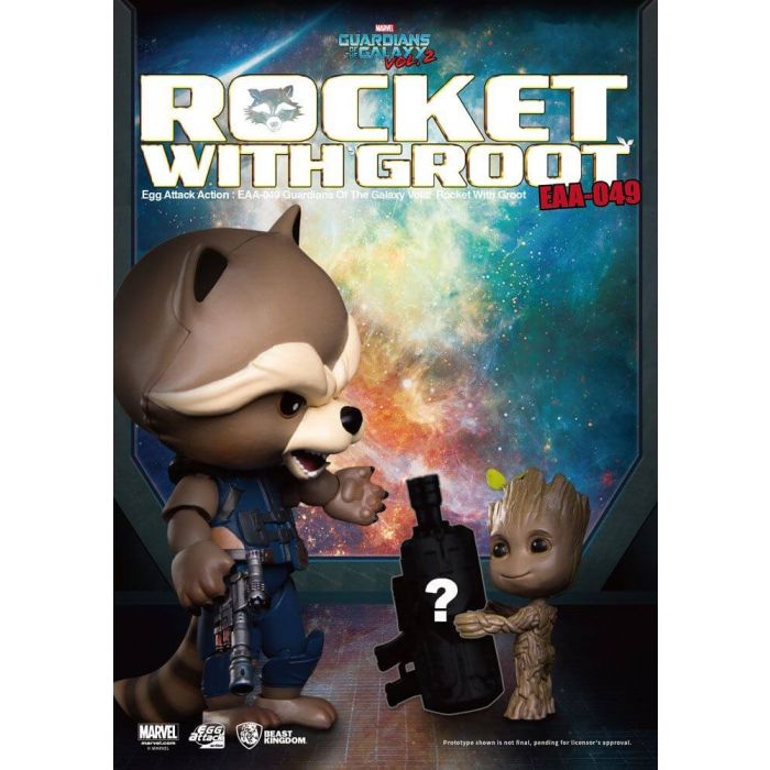 Guardians of the Galaxy Vol. 2 - Rocket Raccoon & Groot Egg Attack Action Figure