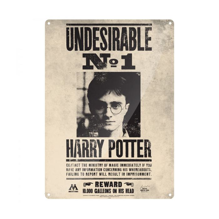 Harry Potter: Undesirable No. 1 Tin Wall Sign